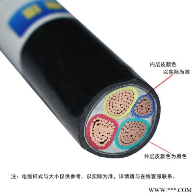 金环宇电缆 铠装电缆 阻燃电缆ZC-VV22 3*400+1*185铜芯 电力电缆图5