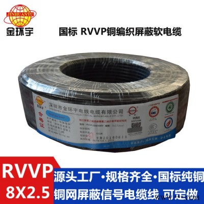 供应金环宇电缆，铜屏蔽软电缆，RVVP 8*2.5，国标 RVVP 多芯屏蔽电缆图4