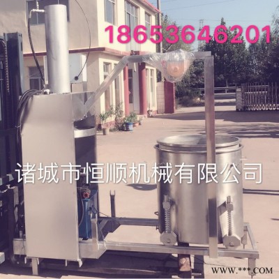 液压式立式压力机 牛油混合火锅底料分离机榨油机 猪油渣榨油机图4
