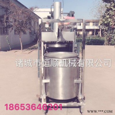 液压式立式压力机 牛油混合火锅底料分离机榨油机 猪油渣榨油机图3