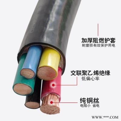 金环宇电缆 深圳yjvr电缆厂家 阻燃电缆ZA-YJVR 3X70+2X35图4