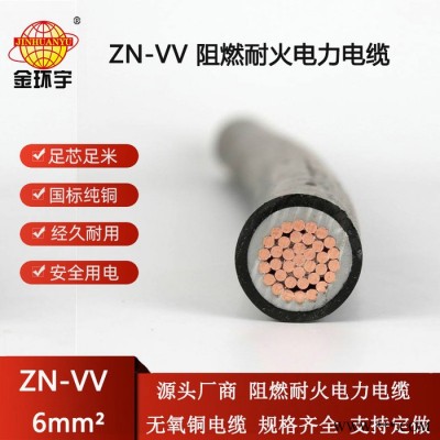 金环宇电线电缆 深圳阻燃耐火电缆ZN-VV 6平方 vv地埋电缆图5