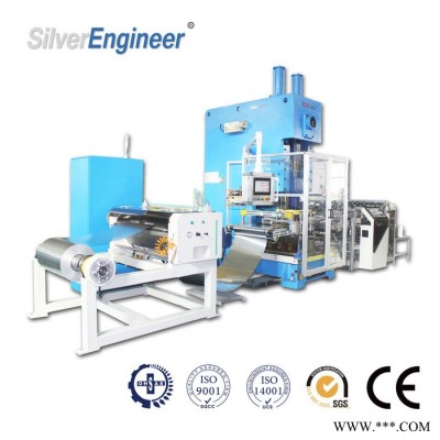 【银工机械】 全自动智能铝箔食品包装容器制造机 SEAC-63A 铝箔容器压力机图4