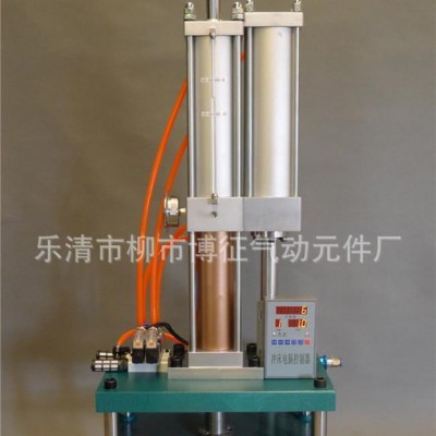 四柱5吨 三板液压增压气动冲床 铆钉压塑料 压力机 带安全光图3