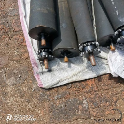 生产锥形辊子   耐磨调心托辊  锥形调心托辊组加工图8