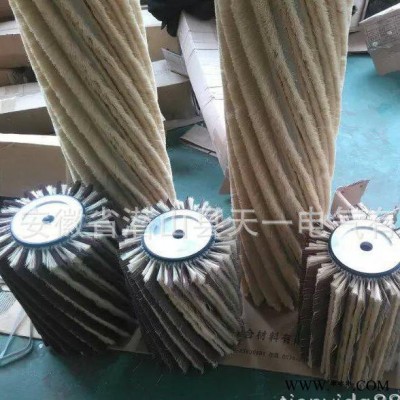 砂纸毛刷辊 磨光机皮革打磨机 砂纸辊 砂纸抛光刷 毛刷辊子厂图2