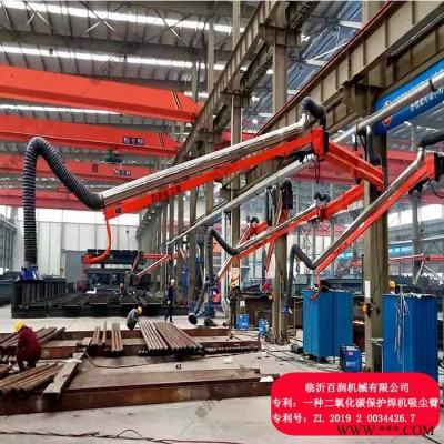 人防焊接设备 液压式焊接悬臂山东焊接吸尘臂自由悬停净化图3