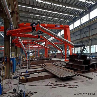 人防焊接设备 液压式焊接悬臂河北焊接吸尘臂自由悬停图8