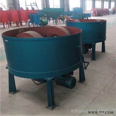 昆明耐火材料厂骨料轮碾机 实心辊子混凝土轮碾机 混砂立式搅拌轮碾机金马机械