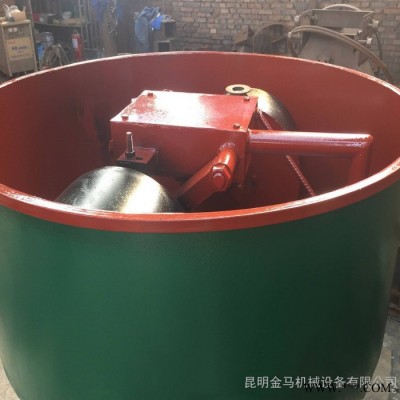 昆明耐火材料厂骨料轮碾机 实心辊子混凝土轮碾机 混砂立式搅拌轮碾机金马机械图6