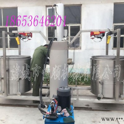 椰子加工设备 椰肉榨汁机 工业用椰肉榨汁机 液压式压榨机 椰子加工设备备图3