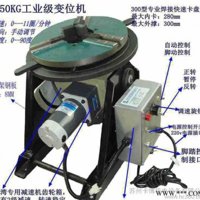 驱动 的小型焊接变位机，150KG变位器，管法兰焊接设备图2