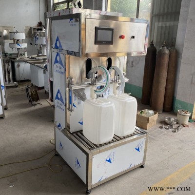 半自动食用油灌装机 油脂类流量计式灌装机 双头大豆油灌装机图7