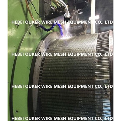 河北欧科专业生产高精度纯圆无棱角约翰逊筛管设备V30/300型 纯圆绕丝筛管焊接设备图3