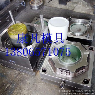 浙江塑料模具 塑胶食品包装桶模具,油脂桶模具用的材料好，配合适的注塑机 塑料桶模具制作图5