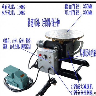 电控 的小型焊接变位机150KG变位器，管法兰焊接设备图3