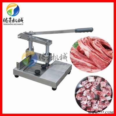 腾昇机械切排骨机 手动斩排骨机 切肉机 肉制品加工厂设备 肉制品加工设备图3