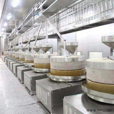 现林石磨xlsm-100 芝麻酱花生酱石磨香油机不锈钢双晃油机油脂成套设备一站式购齐**现林图5