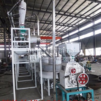 石磨面粉机组加工设备 全自动石磨面粉机组 成套面粉加工机械图3