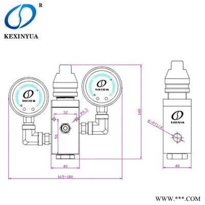 科信源KEXINYUA K50 K100 油脂减压阀 高品质油脂减压阀气动泵黄油机高压润滑脂减压调压阀保护定量阀图3