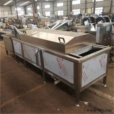蔬菜漂烫杀青加工线 韭菜金针菇预煮杀青设备图5