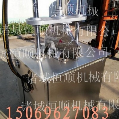 屠宰设备猪头劈半机   液压留脑猪头劈半机  猪头脸加工设备图2