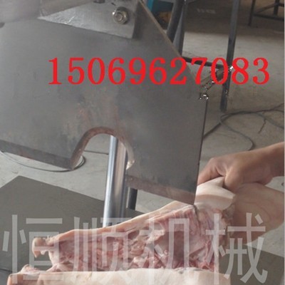 屠宰设备猪头劈半机   液压留脑猪头劈半机  猪头脸加工设备图5
