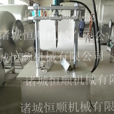 屠宰设备猪头劈半机   液压留脑猪头劈半机  猪头脸加工设备图6