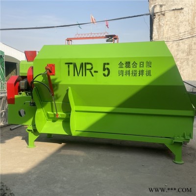 厂家生产养牛场拌草TMR搅拌机 小型牛羊饲料加工设备 饲料加工设备 5立方全日粮饲料搅拌机图2