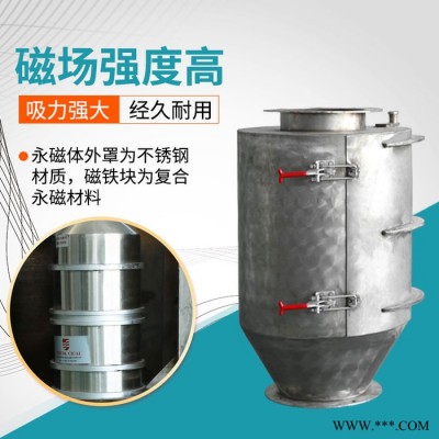 新恒富 饲料磁选设备 干湿永磁筒 机组辅助设备 煤用强磁除铁器 饲料加工永磁筒图2