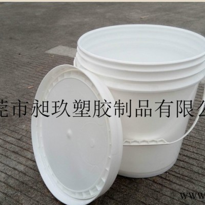16L涂料桶美式化工桶/塑料提手桶/白乳胶桶/润滑油脂桶图2