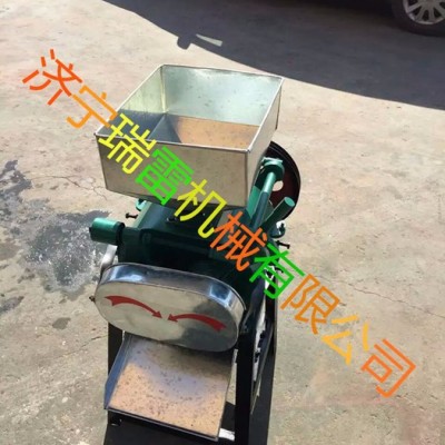 内蒙古新型自动进料燕麦片制片机  颗粒粮食加工设备w图2