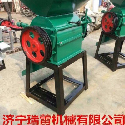 武汉**多功能粮食加工设备  小型电动大豆挤扁机 麦片制扁机报价图7
