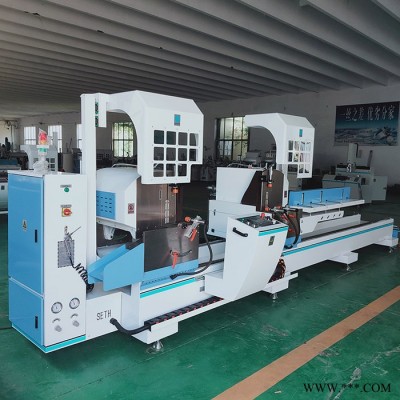 赛斯门窗设备铝合金门窗加工设备精密下料锯双头铝材切割机角码锯组角机图1