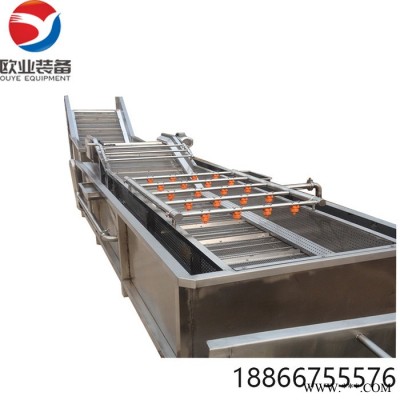 欧业果蔬清洗加工流水线净菜加工流水线气气泡清洗机果蔬清洗加工流水线设备净菜加工流水线设备厂家图2
