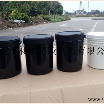 东莞生产1L螺旋塑料罐油墨罐/防伪油墨罐涂料罐油脂罐，结实有内盖密封性非常好图2