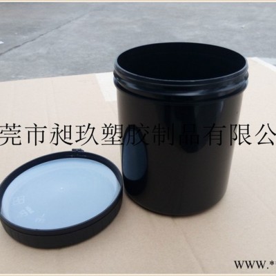 东莞生产1L螺旋塑料罐油墨罐/防伪油墨罐涂料罐油脂罐，结实有内盖密封性非常好图7