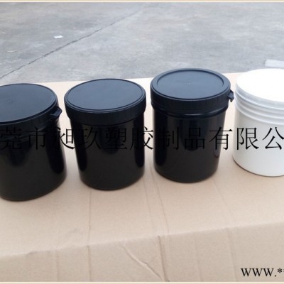 东莞生产1L螺旋塑料罐油墨罐/防伪油墨罐涂料罐油脂罐，结实有内盖密封性非常好图6