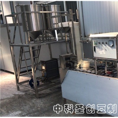 内脂豆腐机,大型盒装豆腐生产线,嫩豆腐加工设备图4
