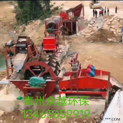 众越  大型洗沙设备  轮式洗砂机定制加工图4