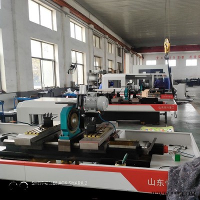 输送设备零件平端面倒角机 双头数控轴两头加工 恒兴 大量购销图4
