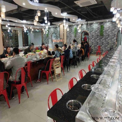 樵森厂家加工定制旋转火锅设备 回转火锅设备 自助烧烤火锅设备图4