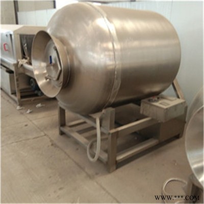义康牌GR-1600L淀粉调味料肉块滚揉设备  五花肉入味滚肉桶  腊肉加工成套设备图3