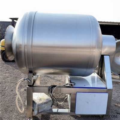 义康牌GR-1600L淀粉调味料肉块滚揉设备  五花肉入味滚肉桶  腊肉加工成套设备图2