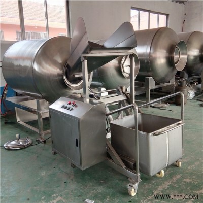 义康牌GR-1600L淀粉调味料肉块滚揉设备  五花肉入味滚肉桶  腊肉加工成套设备图6