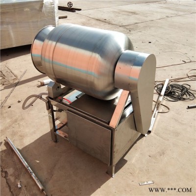 义康牌GR-1600L淀粉调味料肉块滚揉设备  五花肉入味滚肉桶  腊肉加工成套设备图1