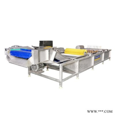 欧业果蔬清洗加工流水线气泡清洗机净菜加工流水线果蔬清洗加工流水线设备气泡清洗机设备厂家图3