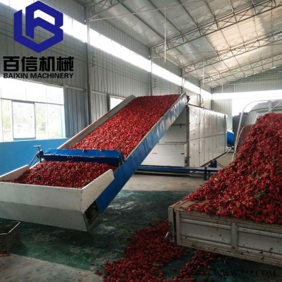 辣椒烘干机 新型多层连续式烘干设备 大型网带辣椒脱水加工设备生产线图5