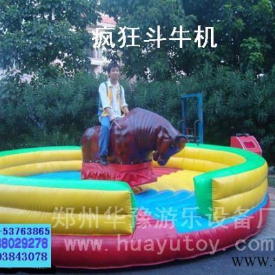 华豫斗牛机防护垫|充气斗牛垫批发|外贸充气斗牛设备，都市斗牛设备，趣味斗牛设备，充气斗牛垫批发，外贸斗牛垫加工，游乐设备图6