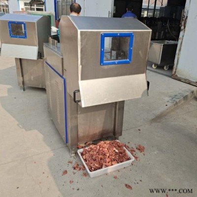 义康QK-200型冻牛肉切块机 香肠加工设备 冻板鸡胸肉切块机图2